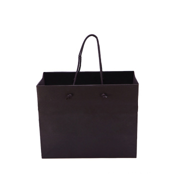 custom luxury black print logo gift shopping paper bag